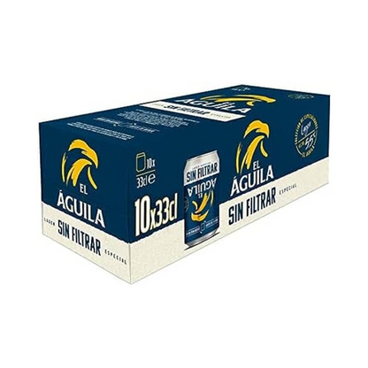 El Aguila Sin Filtrar, pack de 10 latas de 33cl